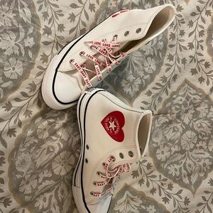 Brand New Limited Editipn Love Converse All Stars Sz. 5